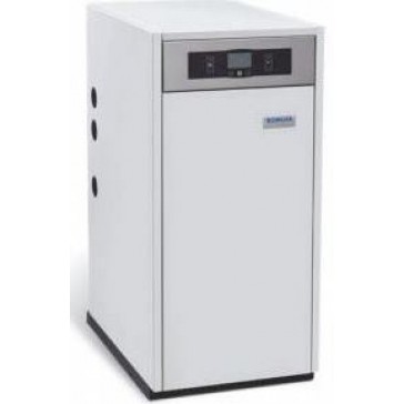 DOMUSA MINNY DUO 30 Ατομική χαλύβδινη μονάδα πετρελαίου συμπύκνωσης 30 kw με παραγωγή ΖΝΧ