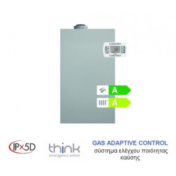Eπιτοίχιος λέβητας αερίου συμπύκνωσης  Luna Duo Tec Space+28GA 24kw Θέρμανση και ΖΝΧ