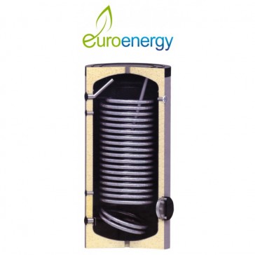 EUROENERGY SWP2 N 500lt Boiler Λεβητοστασίου για αντλία θερμότητας με δυο σερπαντίνες Τριπλής Ενεργείας 