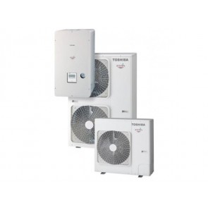 Αντλία Θερμότητας  Toshiba Estia 8kw HWS804H-E(1ph)/HWS804XWHM3-E(1ph) 3Kw αντίσταση INVERTER