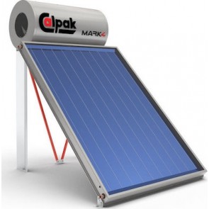 Ηλιακός θερμοσίφωνας Calpak Mark 4 160lt/2.6m² Glass Επιλεκτικός συλλέκτης Διπλής Ενέργειας   